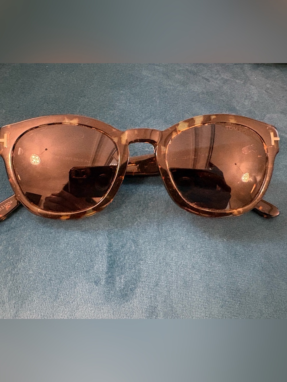 Tom Ford Tortoiseshell Sunglasses with Brown Lenses